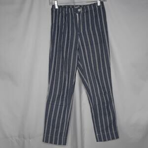 Brandy Melville John Galt Tilden Blue & White Striped Cropped Pants